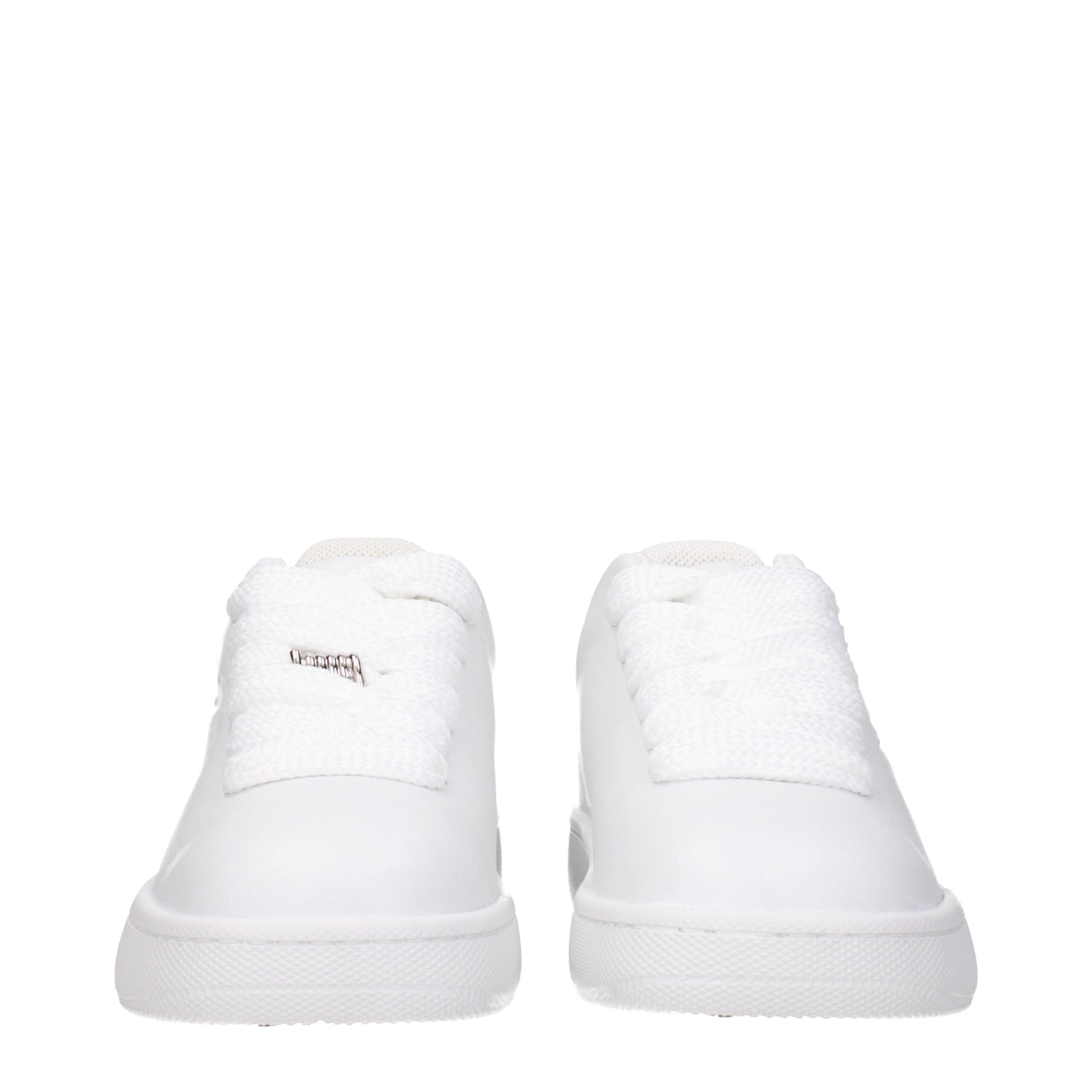 White Leather Low Tops