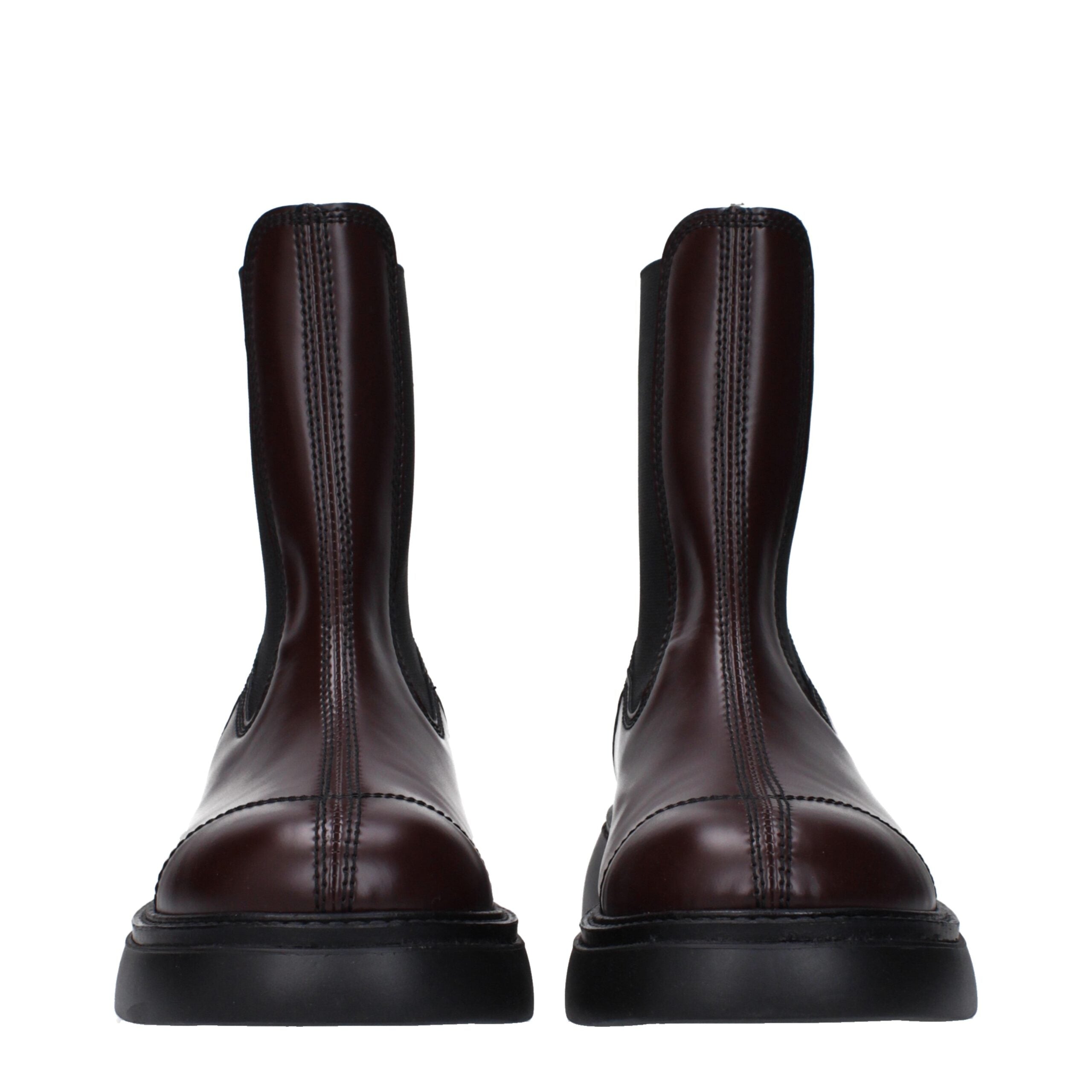 Brown Leather Ankle Boots
