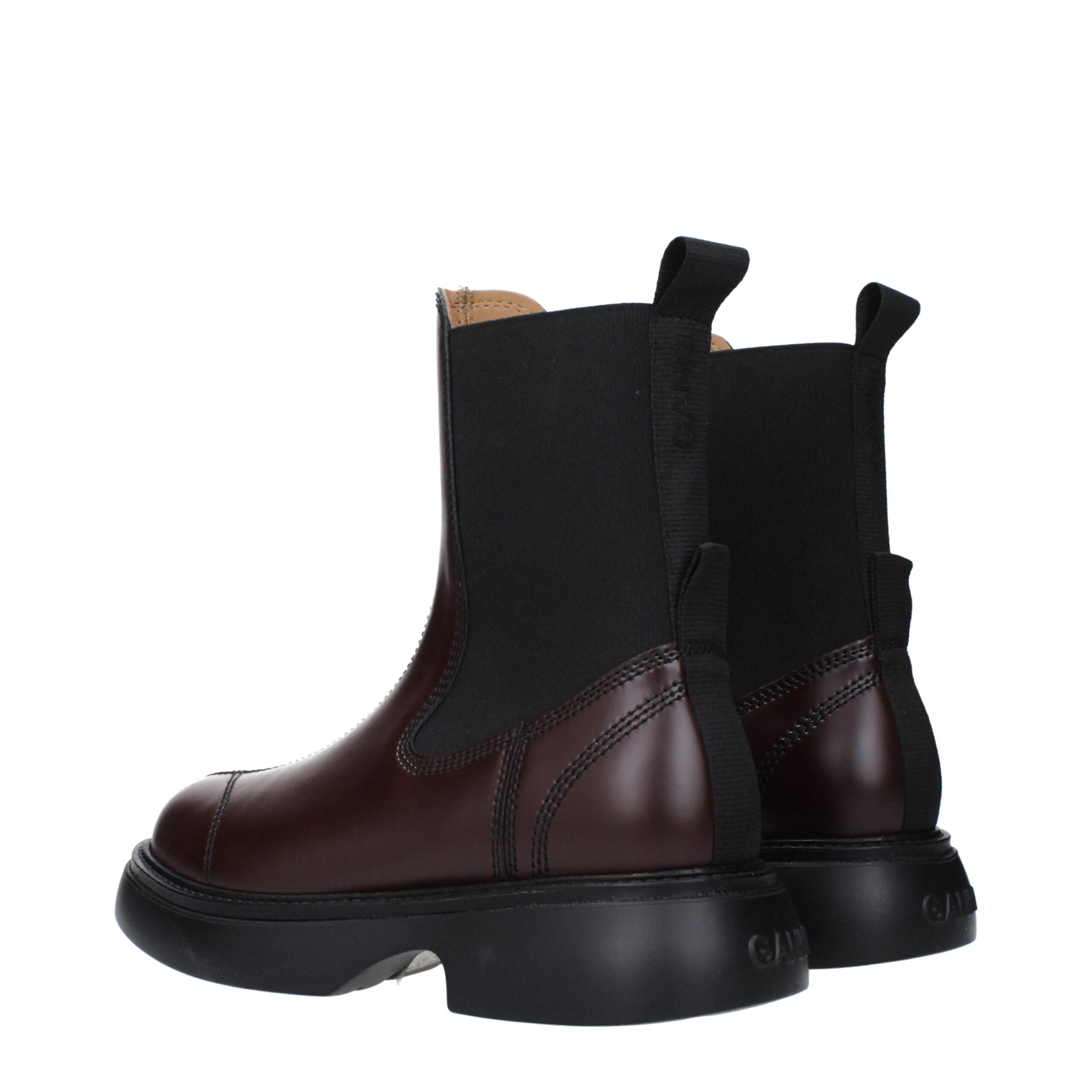 Brown Leather Ankle Boots