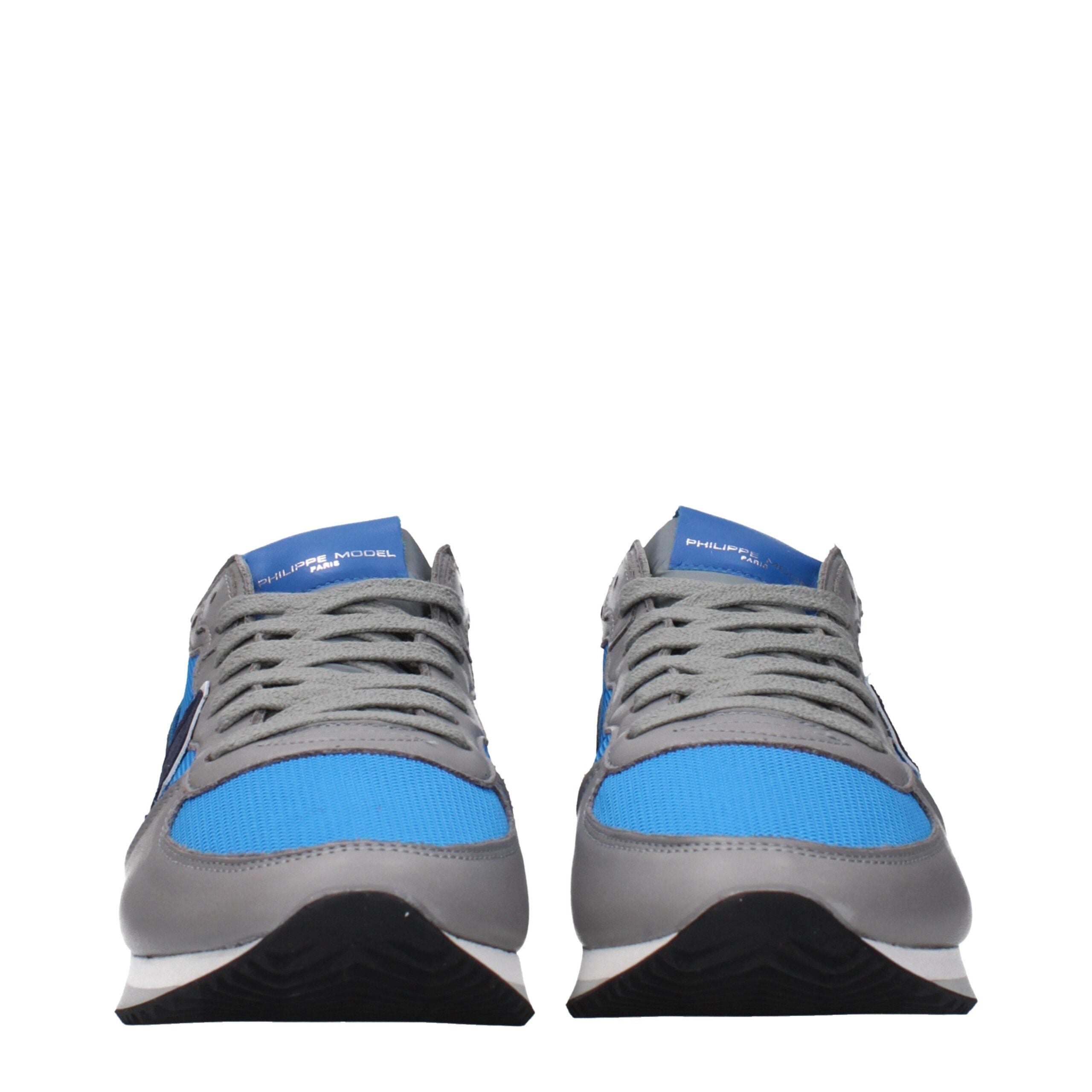 Blue Fabric Low Tops