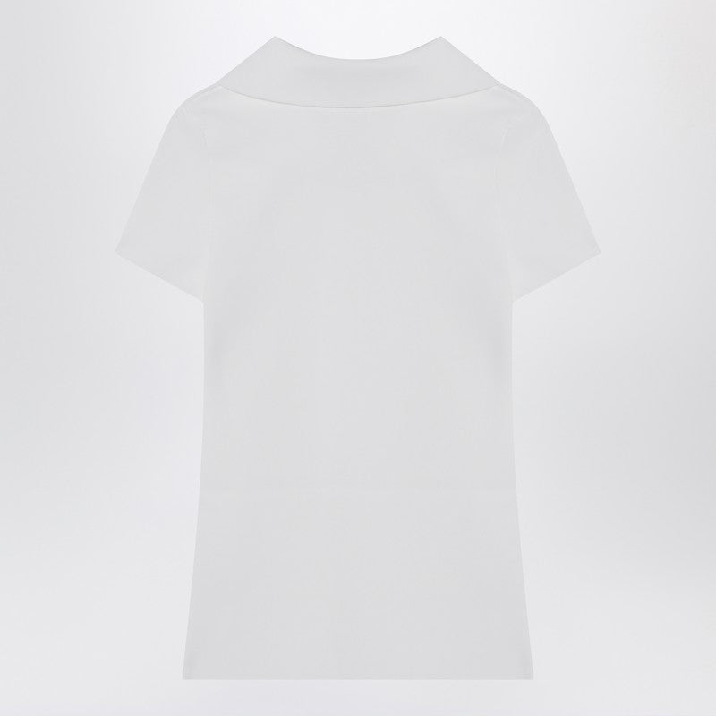 Balenciaga White short-sleeve Nano BB tank top
