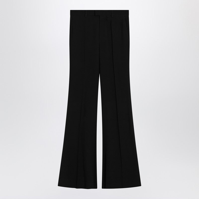 Balenciaga Black flared pants in viscose