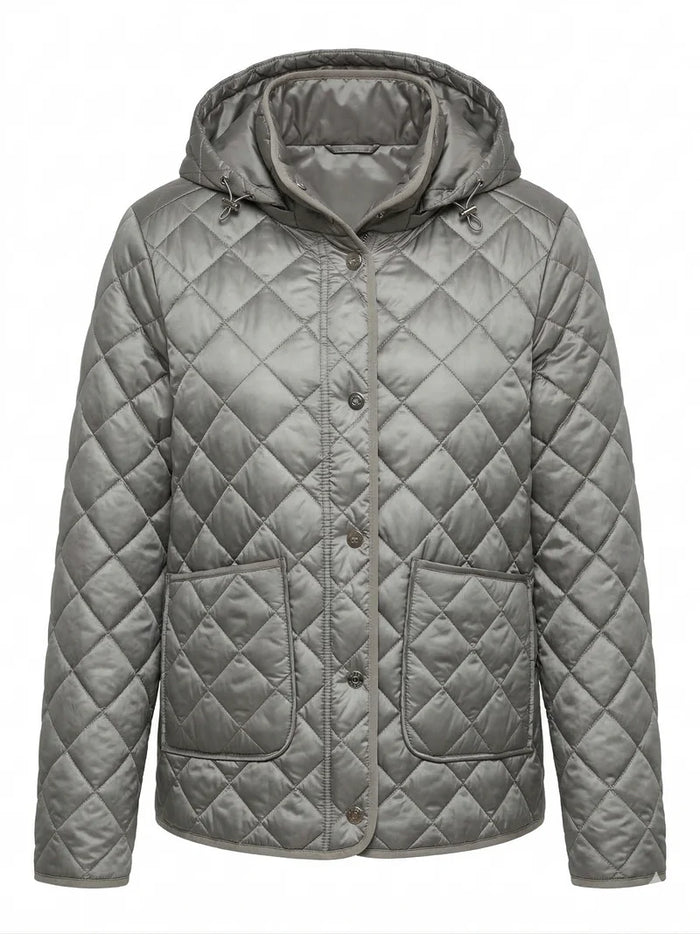 Shelby Quilted Jacket With Removable Hood