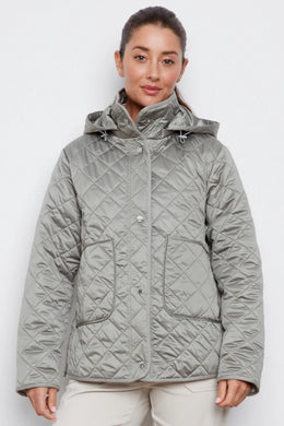 Shelby Quilted Jacket With Removable Hood