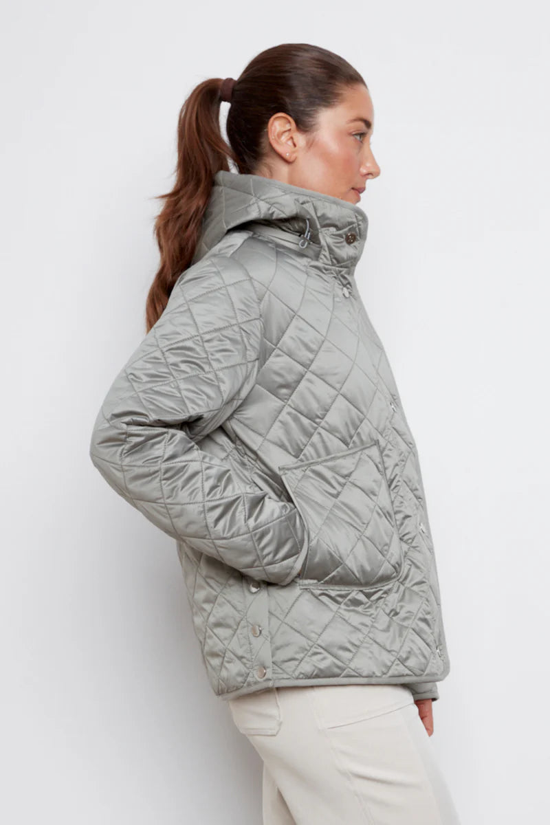 Shelby Quilted Jacket With Removable Hood