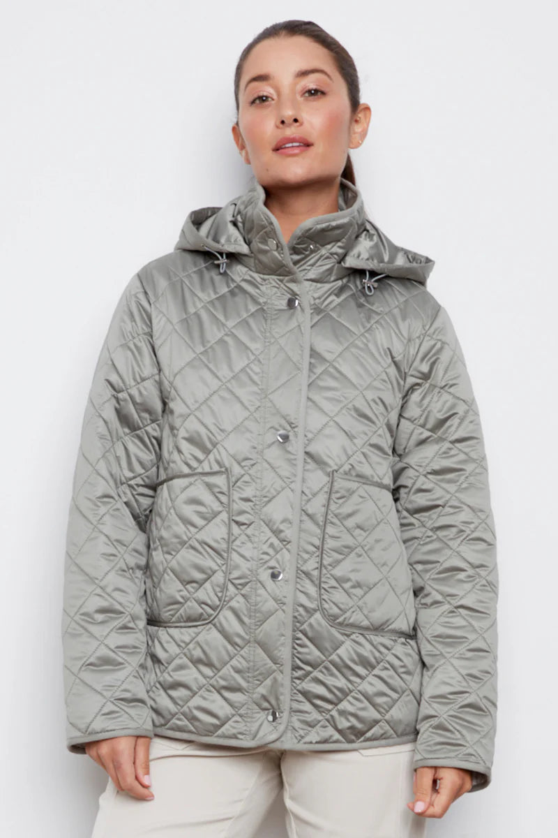 Shelby Quilted Jacket With Removable Hood