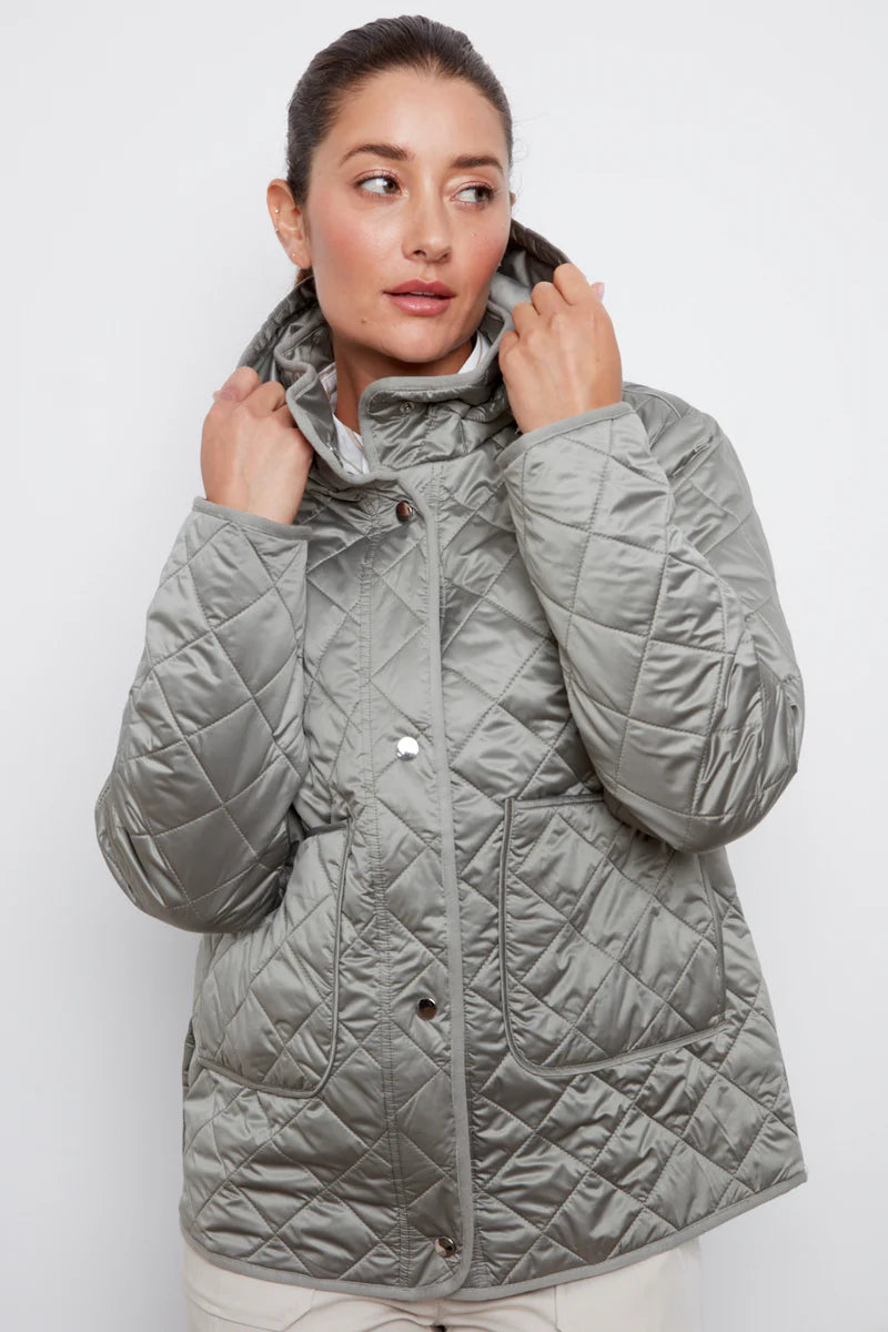 Shelby Quilted Jacket With Removable Hood