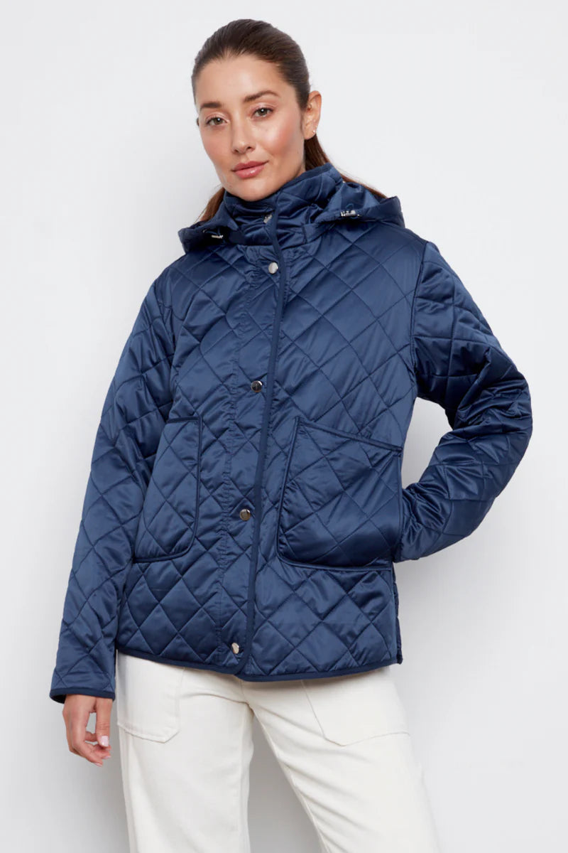 Shelby Quilted Jacket With Removable Hood