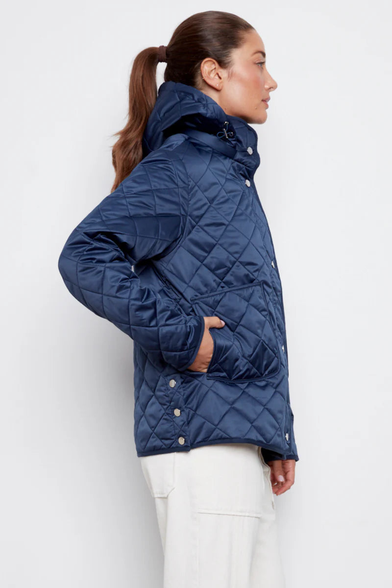 Shelby Quilted Jacket With Removable Hood