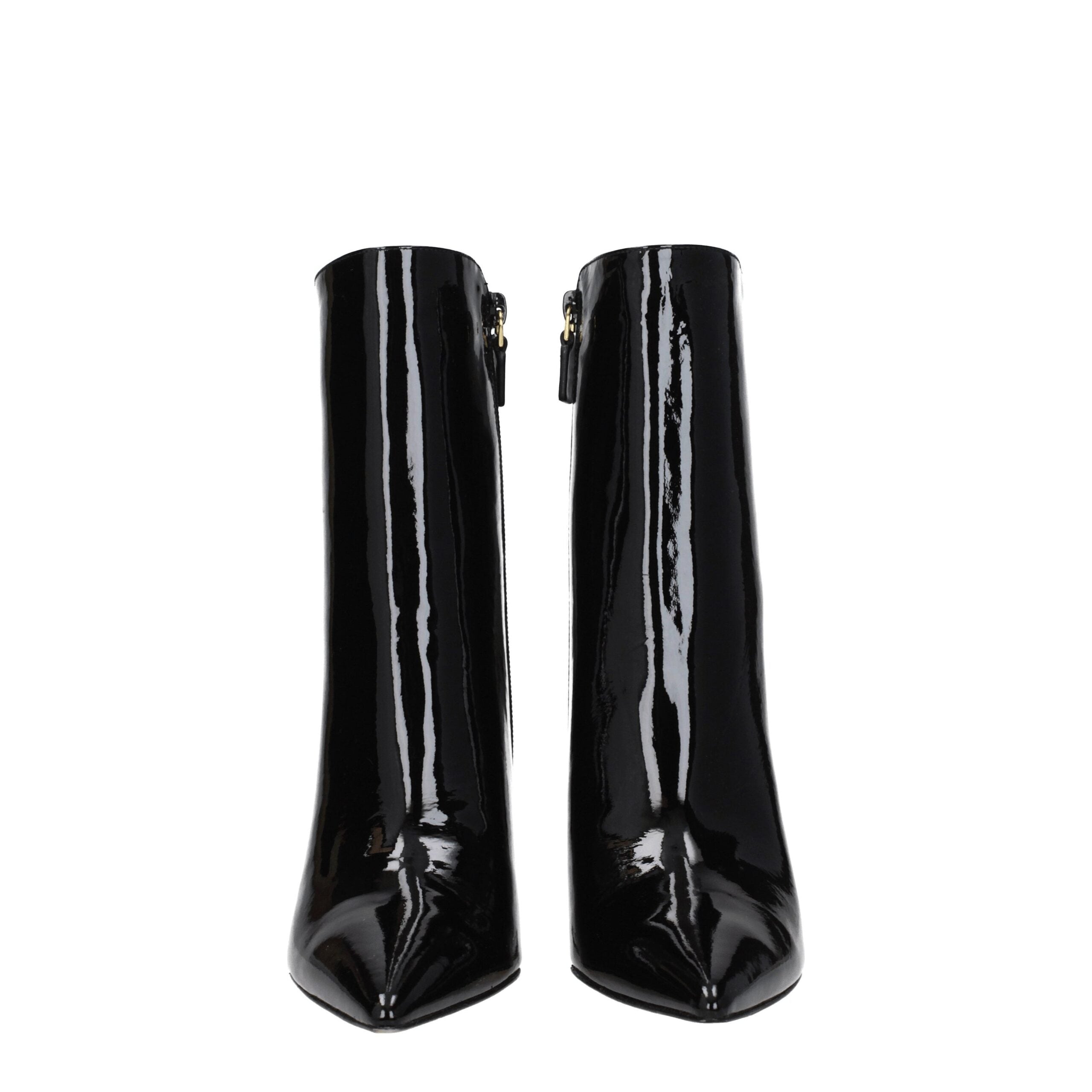 Black Leather Ankle Boots