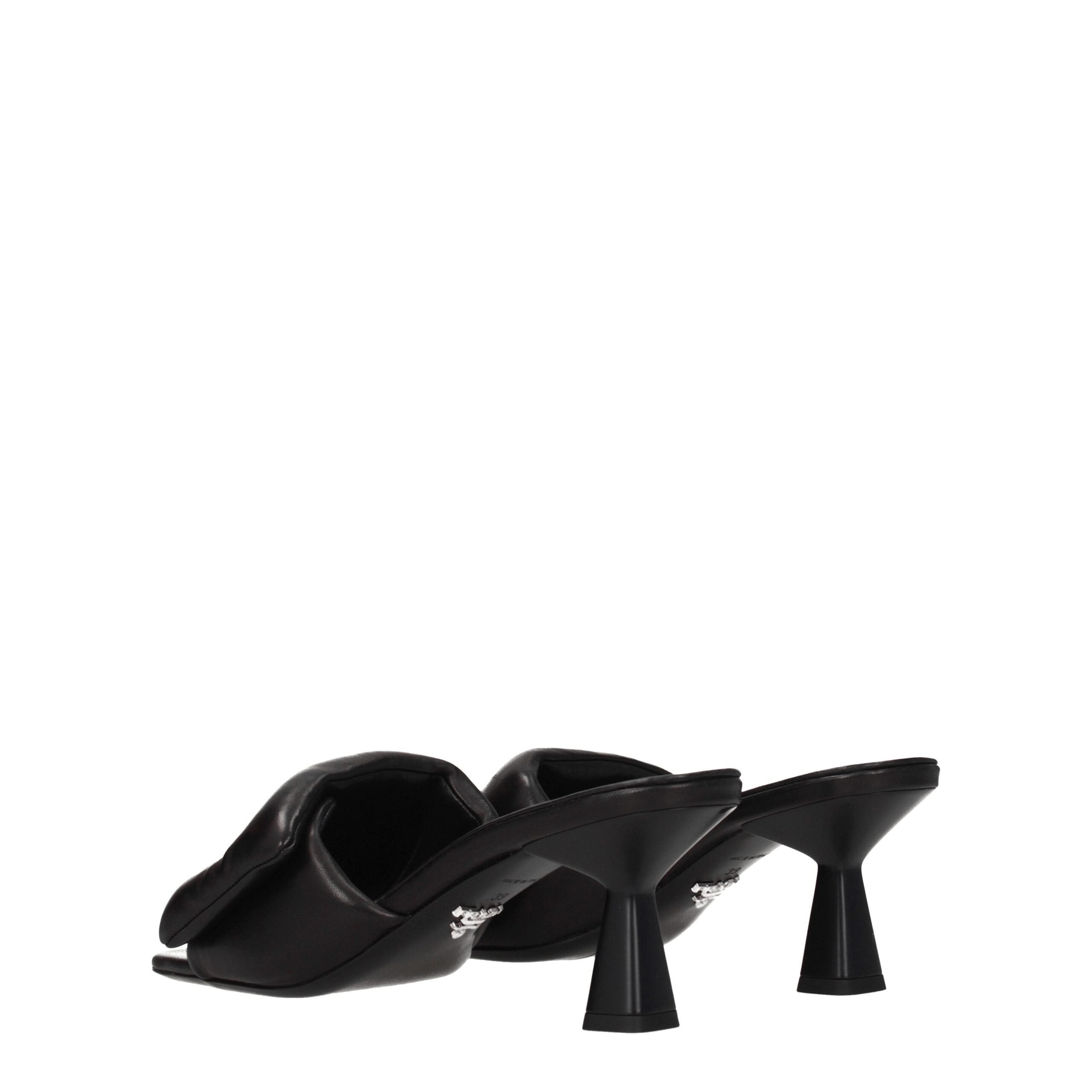 Black Leather Platforms
