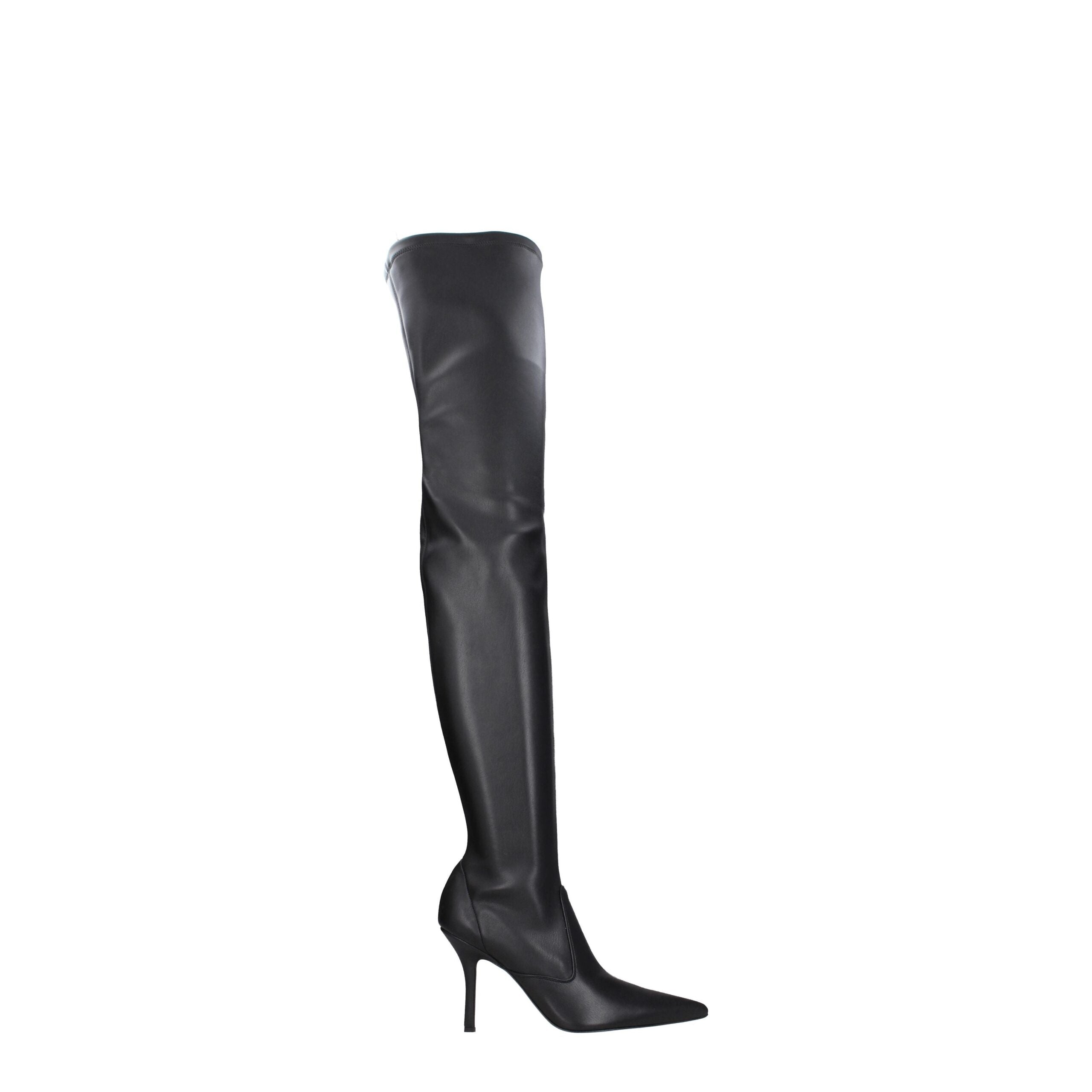 Black Leather Over The Knee