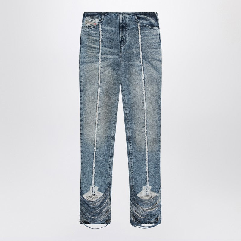 Diesel Bootcut jeans D-Ginna blue washed effect