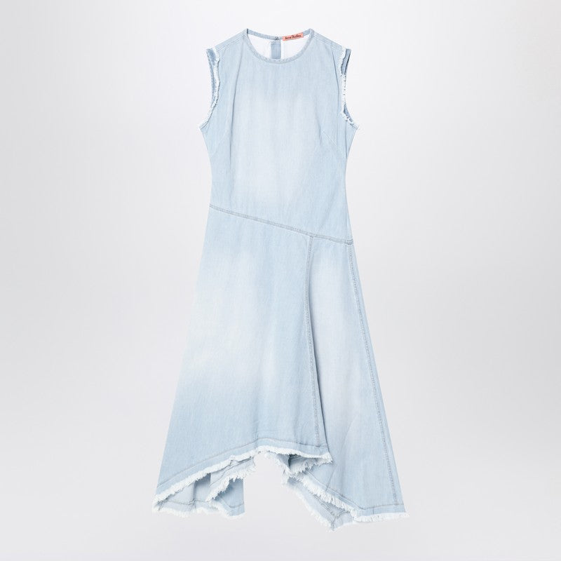 Acne Studios Light blue denim asymmetric dress