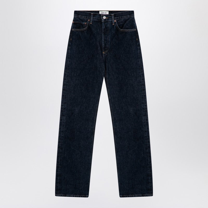 AGOLDE Dark blue jeans in organic denim