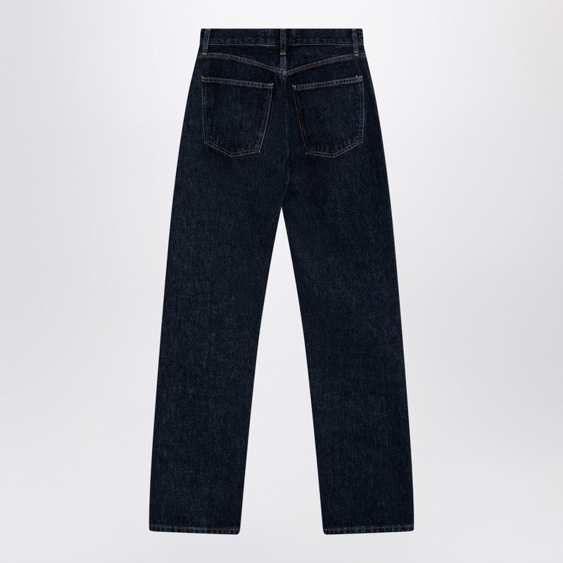 AGOLDE Dark blue jeans in organic denim