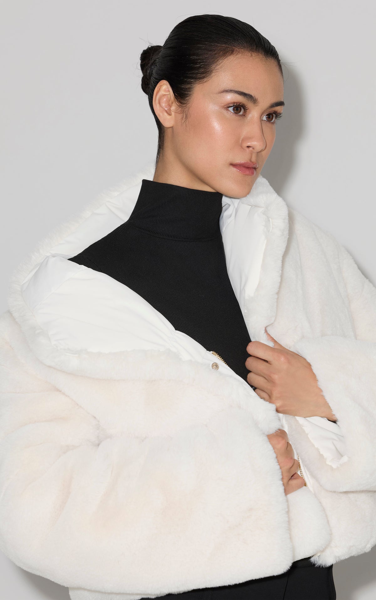 ADAIR Reversible Mixed Media Jacket