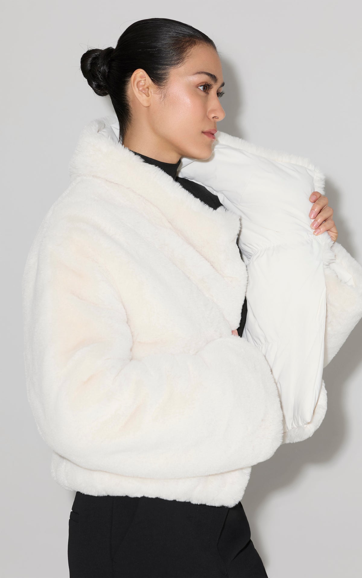 ADAIR Reversible Mixed Media Jacket