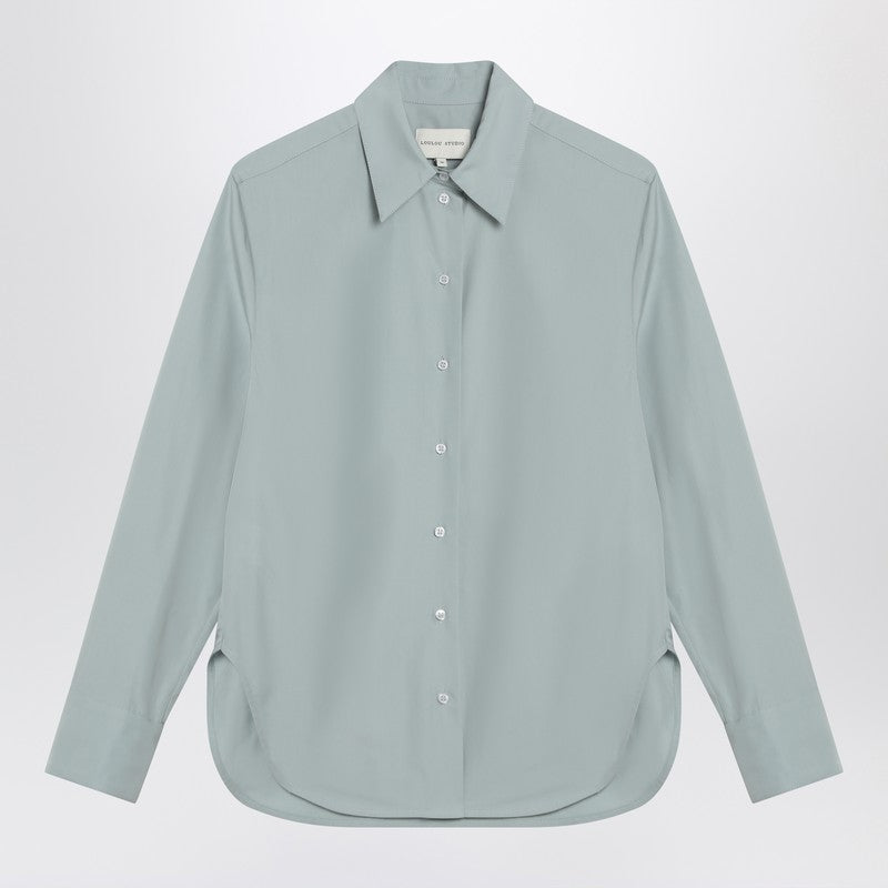 Loulou Studio Gray fog shirt in cotton