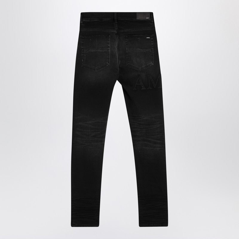 AMIRI Vintage black skinny jeans with logo embroidery