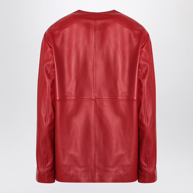 Loulou Studio Red Atalia leather jacket