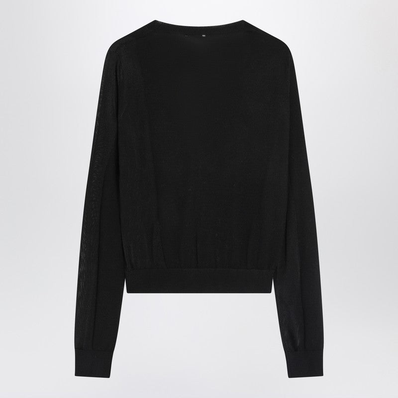 Sportmax Black wool cardigan