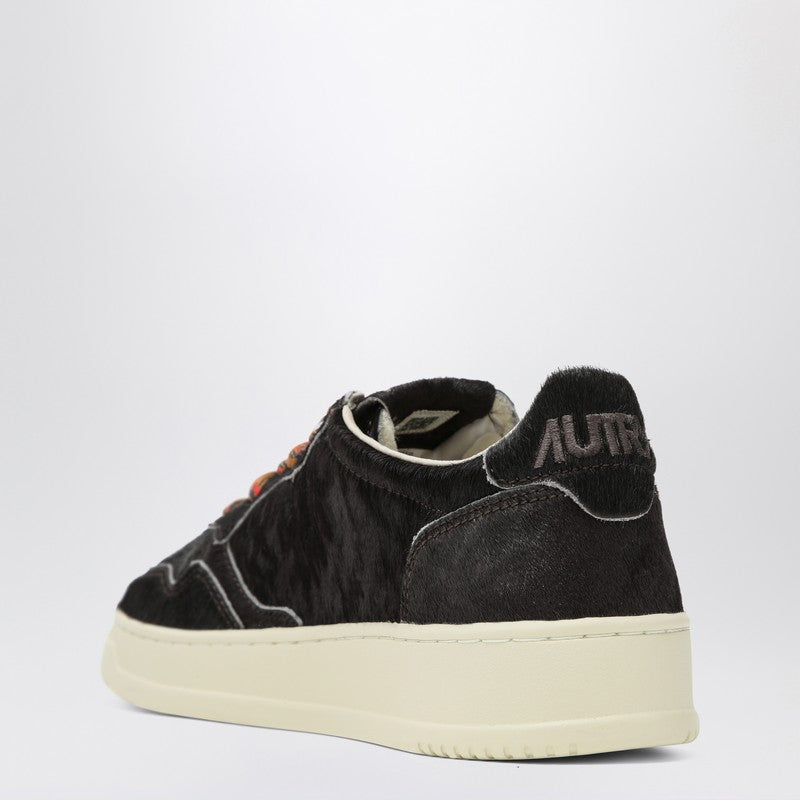 AUTRY Medalist sneakers in Chocolate pony skin