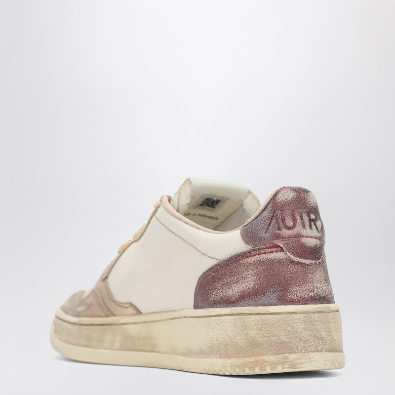 AUTRY Platinum/purple Medalist Low Super Vintage sneakers
