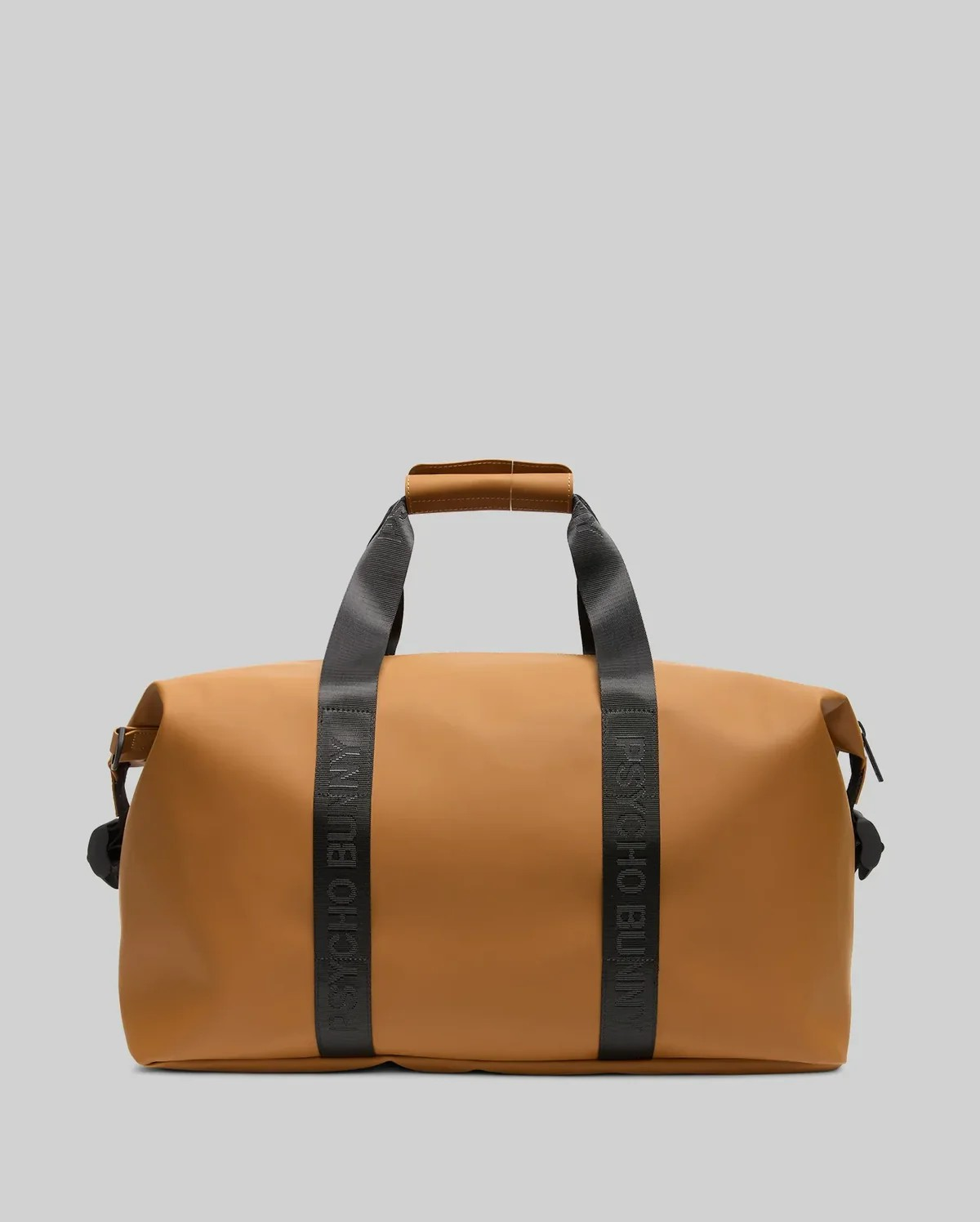 Psycho Bunny Men Duffle Bag in Tan Color