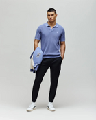 Psycho Bunny  Mens Leeton Johnny Collar Knit Polo