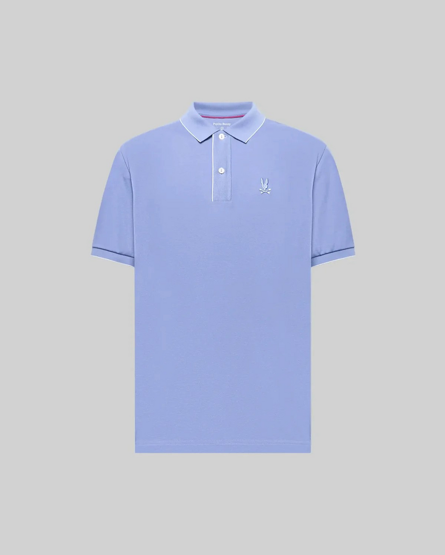 Mens Bryce Performance Ultra-soft Pique Polo T-shirt in Blue