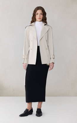 BECKY Short Trench Coat