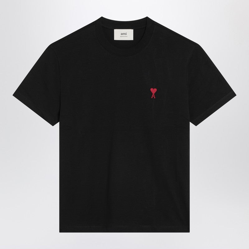 Ami Paris Black Ami De Coeur T-shirt