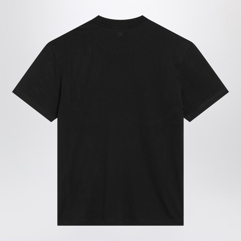 Ami Paris Black Ami De Coeur T-shirt
