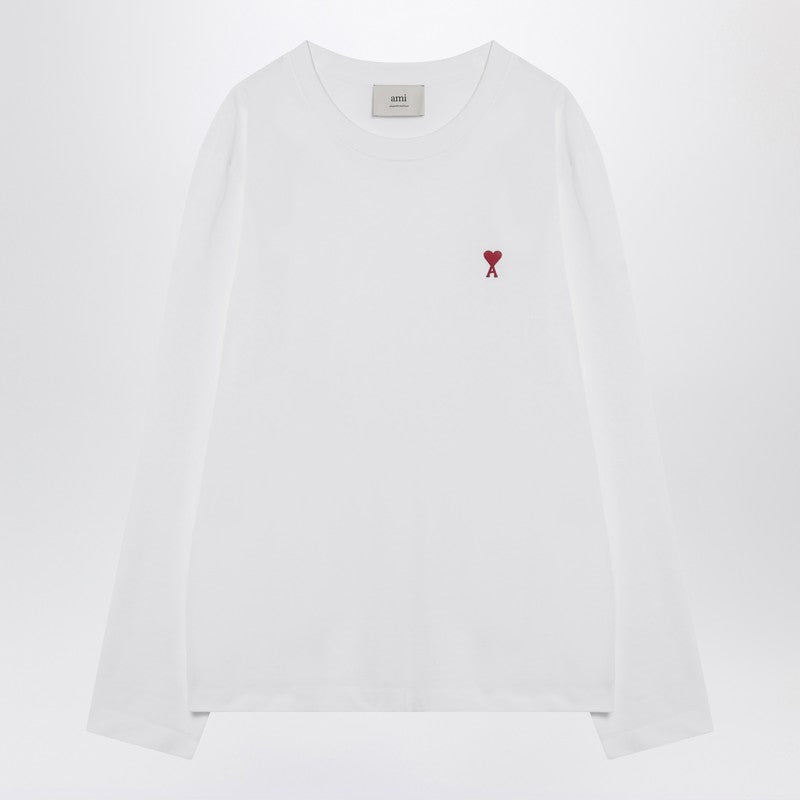 Ami Paris White Ami De Coeur T-shirt