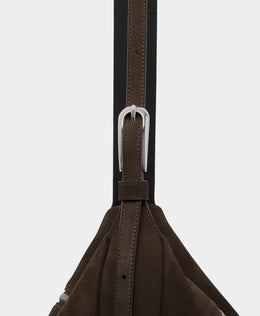 J&M Davidson Small Ray Bucket Bag in Honey Leather