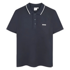 SHORT SLEEVE POLO NAVY BOSS
