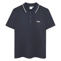 SHORT SLEEVE POLO NAVY BOSS