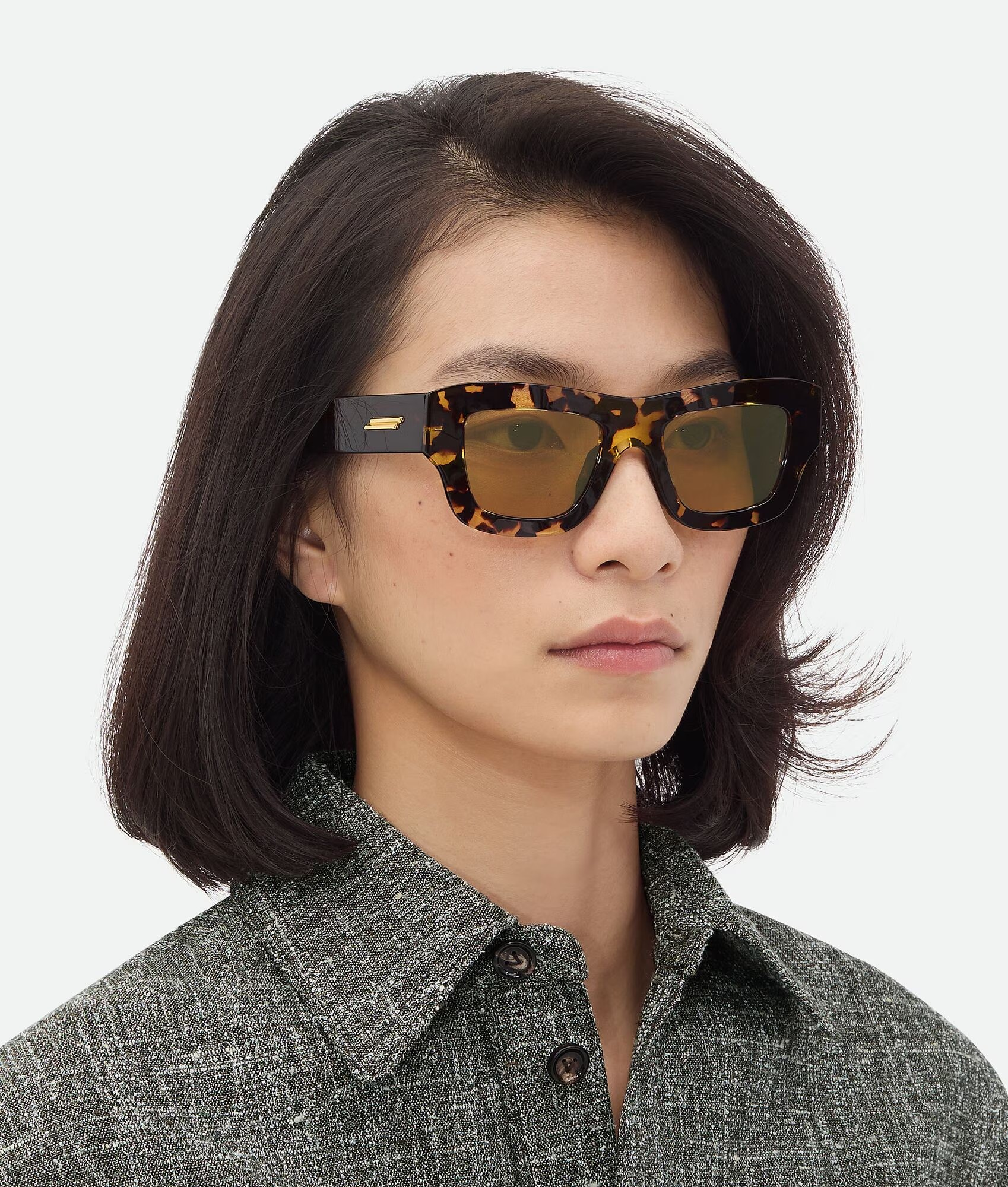 Bottega Veneta Ultrathin Squared Sunglasses