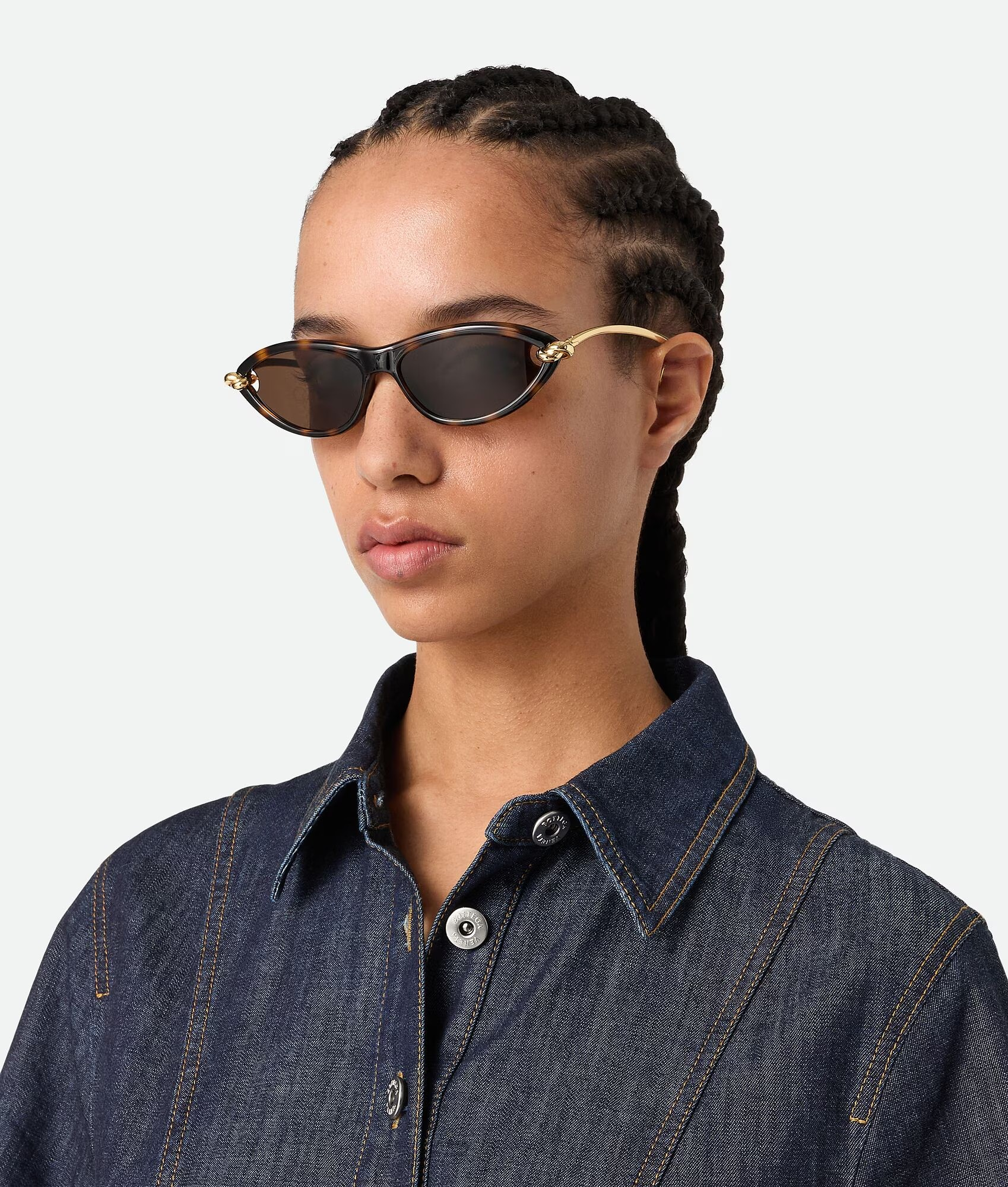 Bottega Veneta Knot Cat Eye Sunglasses