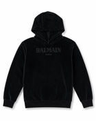 BALMAIN PARIS Embroidered Logo Hoodie