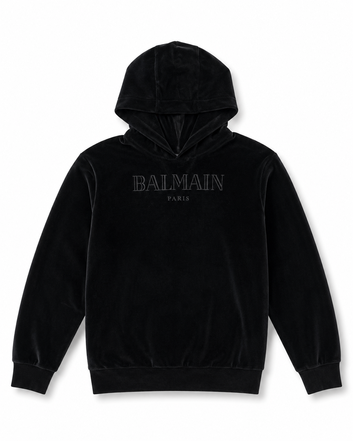 BALMAIN PARIS Embroidered Logo Hoodie