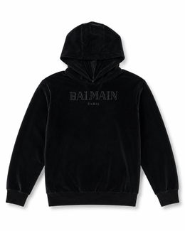 BALMAIN PARIS Embroidered Logo Hoodie