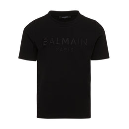 Balmain Embossed Logo Cotton Tee-shirt