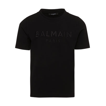 Balmain Embossed Logo Cotton Tee-shirt