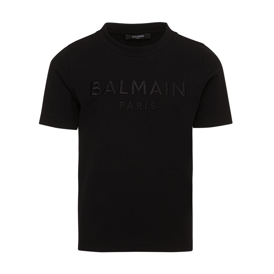 Balmain Embossed Logo Cotton Tee-shirt