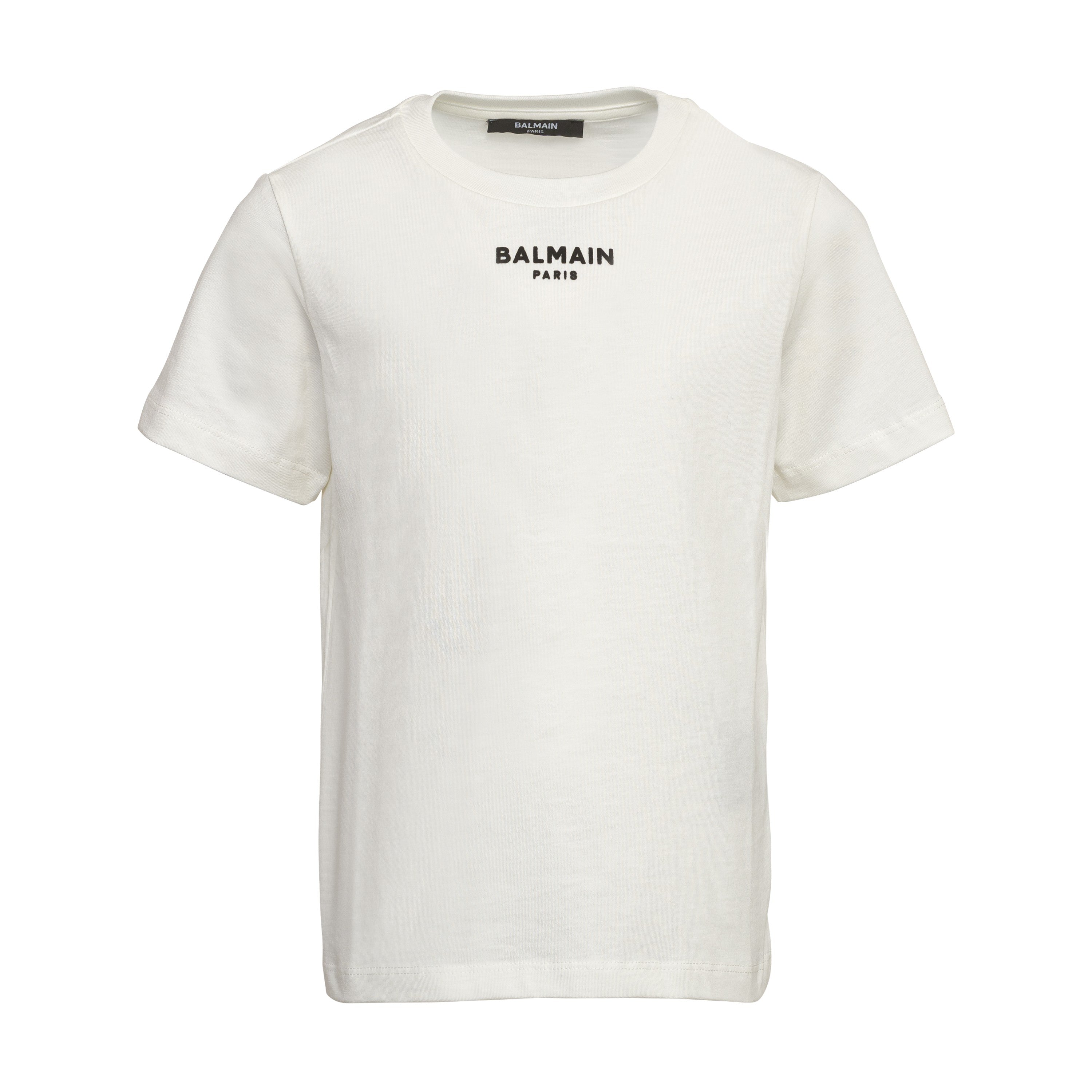 Balmain Velvet Logo Tee-shirt in Cotton