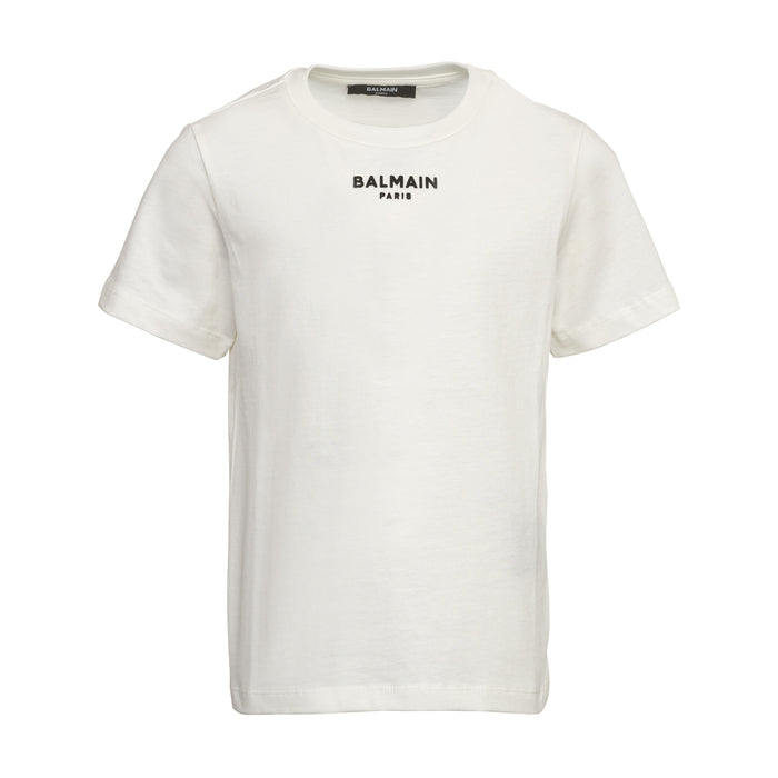 Velvet Logo Tee-shirt in Cotton