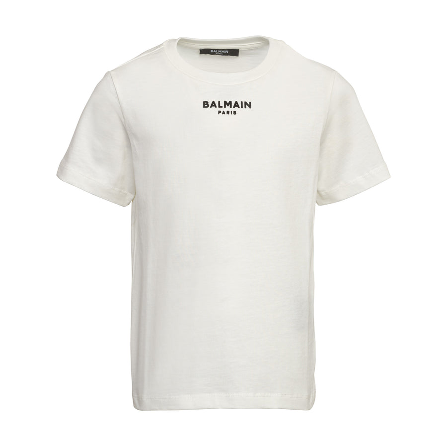 Velvet Logo Tee-shirt in Cotton