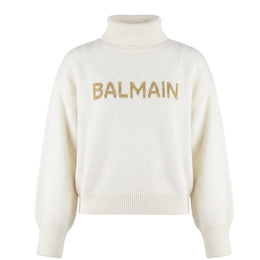 Balmain Kids Wool-blend Turtleneck Sweater
